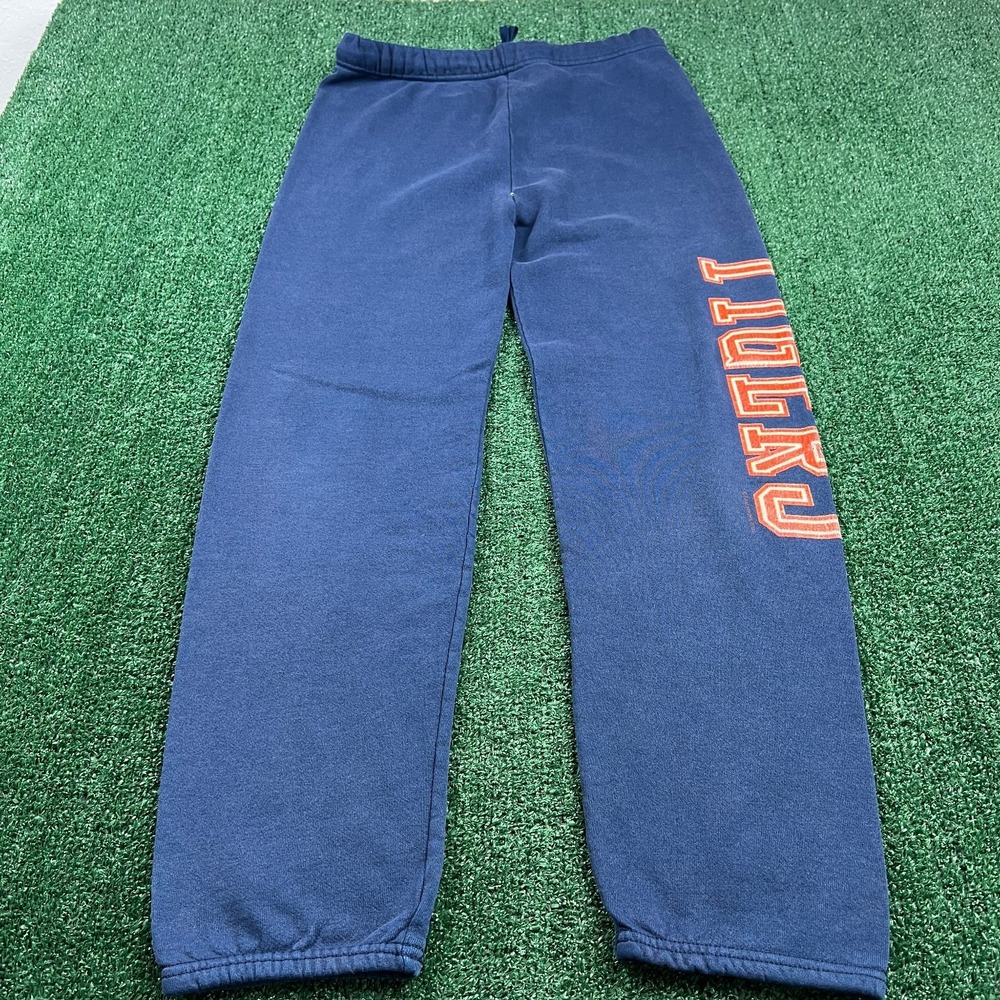 VTG Signal Clemson Tigers University Mega-Fleece Sweatpants Mens Large Navy 90s‎